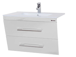 Берта-75 тумба подвесная с 2 ящ. белая Мелана Н