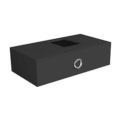 Simas Henges База под раковину подвесная 100x52xh27 см, с 1 ящиком, цвет черный матовый2136