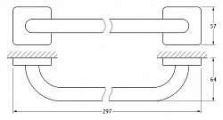 Полотенцедержатель Ellux Avantgarde AVA 020 30 см