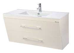 Берта-100 тумба подвесная с 2 ящ. бежевая Мелана Н