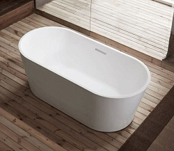 Акриловая ванна ARROW A1702TQU1, 170*80 см, отдельностоящая, со сливом-переливом, белый