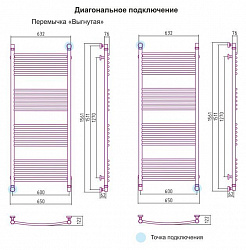 Полотенцесушитель водяной Сунержа Богема 00-0101-1560 150x60