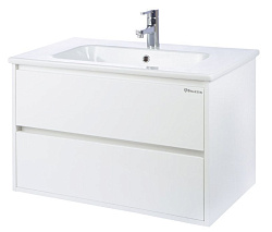 Лоренцо-100 тумба подвесная с 2 ящ., белый