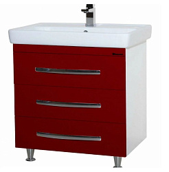 Рокко-80 тумба с 3 ящ. красная Н (ТИГОДА)