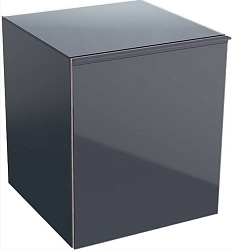 Боковой шкафчик Acanto 450 x 520 x 476 мм, фронтальная часть: лавовое стекло корпус: лавовый матовый — лакированный 500.618.JK.2