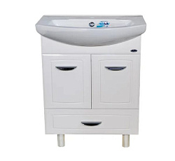 Классик-60 тумба с ниж. ящ.  белая (ЭЛЕГАНС)