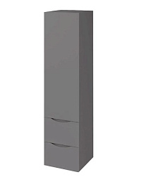 Санриса-35 пенал подвесной с 2 ящ. серебро (ПВХ) лев./прав.