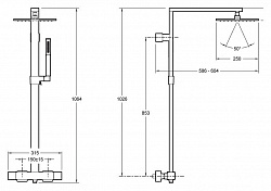 Душевая стойка Jacob Delafon Strayt E98321-CP