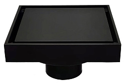 Душевой трап Arrow с сухим затвором, 100×100 мм черный матовый AG5118MB