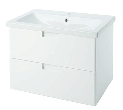 Пегас-80 тумба подвесная с 2 ящ. белый