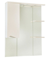 Эйфория-80 зеркало-шкаф бежевое лев. (свет.)