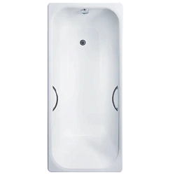 Чугунная ванна Delice Aurora 140х70х45 см с отверстиями под ручки