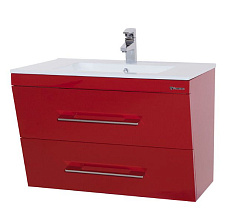 Берта-90 тумба подвесная с 2 ящ. красная Мелана Н