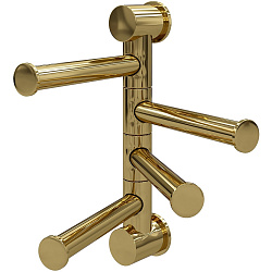 K-1054POLISHED GOLD Держатель полотенец четверной
