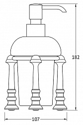 Дозатор 3SC Stilmar UN STI 129 хром, золото