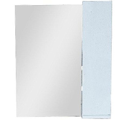 Асти -60  зеркало-шкаф  белый  прав.