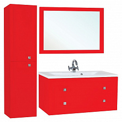 Мебель для ванной Bellezza Милан 100 красная