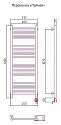 Полотенцесушитель электрический Сунержа Богема 00-0505-1240 120x40 R