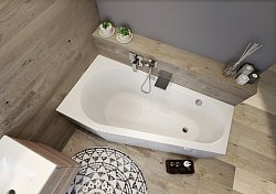 Акриловая ванна Riho DELTA PLUG & PLAY 150x80 см, левая