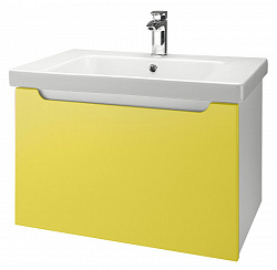 Мебель для ванной Dreja Color 60 желтый глянец