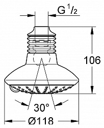 Верхний душ Grohe Euphoria 27234000