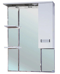 Сиена-80 зеркало-шкаф белое прав. (свет.)