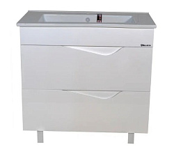 Эйфория-85 тумба с 2 ящ. белая (ОСКАР)