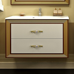 Мебель для ванной Opadiris Карат 100 золотая патина