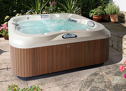 JACUZZI SPA J315 Минибассейн 193х168х81 см, LED подсв., водопад, подгол. 3 шт. LCD пульт упр., система обр. воды у/ф-м Clear Ray, l, крышка чехол, съёмная пер. панель, с эл. нагрев. цвет: Platinum/Roast