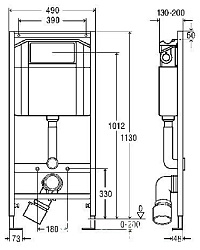 Система инсталляции для унитазов Viega Eco-WC 606688