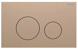 Смывная клавиша Geberit Sigma40 для двойного смыва, круглая: Нерж. Сталь/Матовая Красное золото 115.628.QB.1