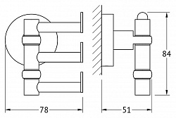 Крючок Artwelle Harmonie HAR 010 поворотный