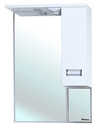 Сиена-70 зеркало-шкаф белое прав.(свет.)