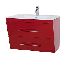 Берта-100 тумба подвесная с 2 ящ. красная Мелана Н