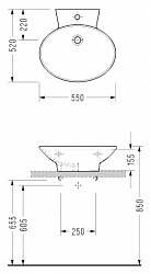 Раковина Serel CH01