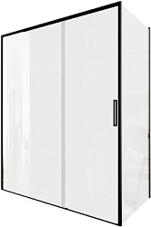 Душевой уголок Aquanet Pleasure Evo 160x90 AE65-160x90-BT профиль черный, прозрачное стекло