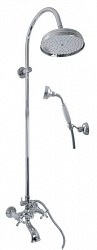 MK159.5/3 MORAVA RETRO - смеситель для ванной душевой комплект, головной душ