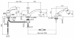 Смеситель Fima Carlo Frattini Lamp F3314CR на борт ванны