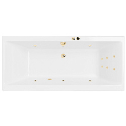 Акриловая ванна EXCELLENT Pryzmat 150x75 см «LINE», золото