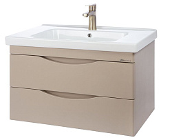 Санриса-100 тумба подвесная с 2 ящ. капучино (ПВХ)