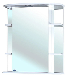 Магнолия-65 зеркало-шкаф белое лев. (свет.)