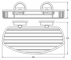 Полка FBS Ellea ELL 049 30 см