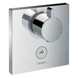 HG ShowerSelect Встраиваемый термостат для душа, 1 источник + кнопка для ручн.душа, (внешняя часть) цвет: хром1989