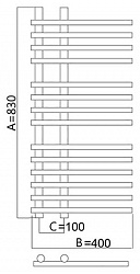 Полотенцесушитель водяной Terminus Астра 32/20 П14 6-4-4