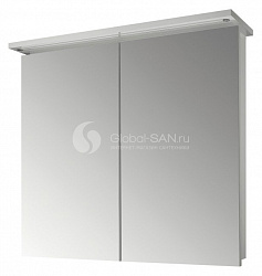 Зеркало-шкаф Dreja Sani 80 2D с Led-освещением белый