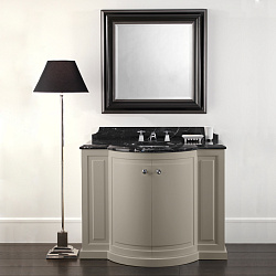 Devon&Devon Clarence Тумба под раковину в цвете warm grey с мраморной столешницей nero marquina 107x67.3х84см без раковины WHITE 502074