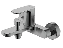 АЛЬФА смеситель для ванны, оружейная сталь AQ1940BGM