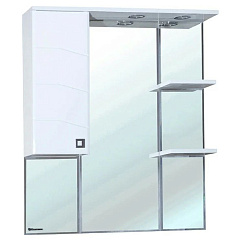 Джулия-75 зеркало-шкаф белое лев. (свет.)