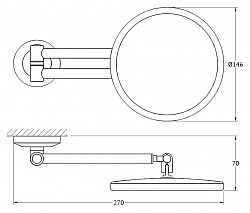 Косметическое зеркало FBS Standard STA 020