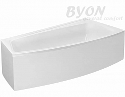 Акриловая ванна BYON DELLA 170х95х60 см, левая
